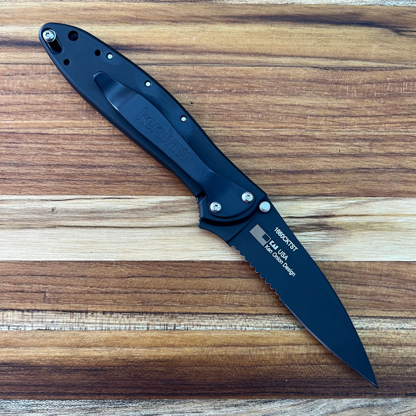 Kershaw Leek (P/S) 3" Flipping Knife w/ Black Blade & Aluminum Handle
