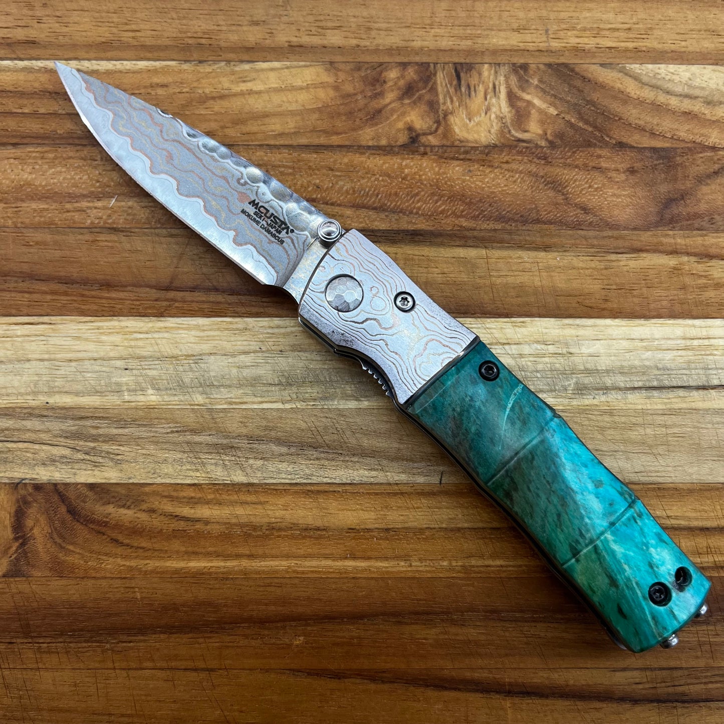 *BLEMISHED* Mcusta *Limited Edition Blade Show 2022* Mokume Damascus Folder