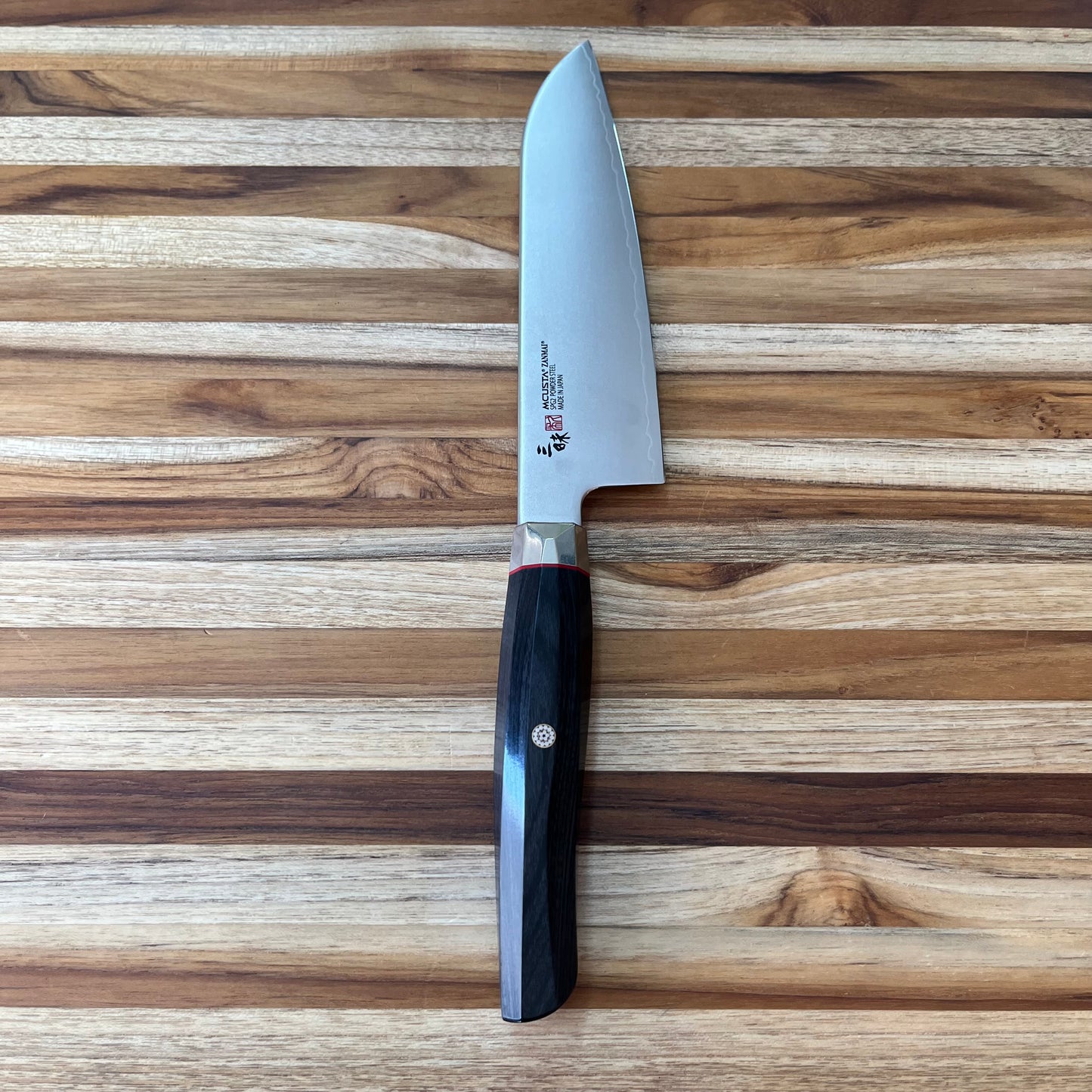 Mcusta Zanmai Revolution Black 180mm (7") Santoku