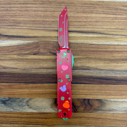 Microtech Signature Series UTX-85 GEN IV T/E 3.11" OTF Auto w/ St. Patrick's Day Handle