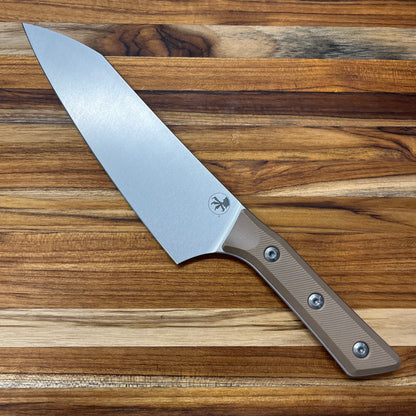 Microtech Culinary 8" Chef's Knife w/ Coyote Tan G10 Handle
