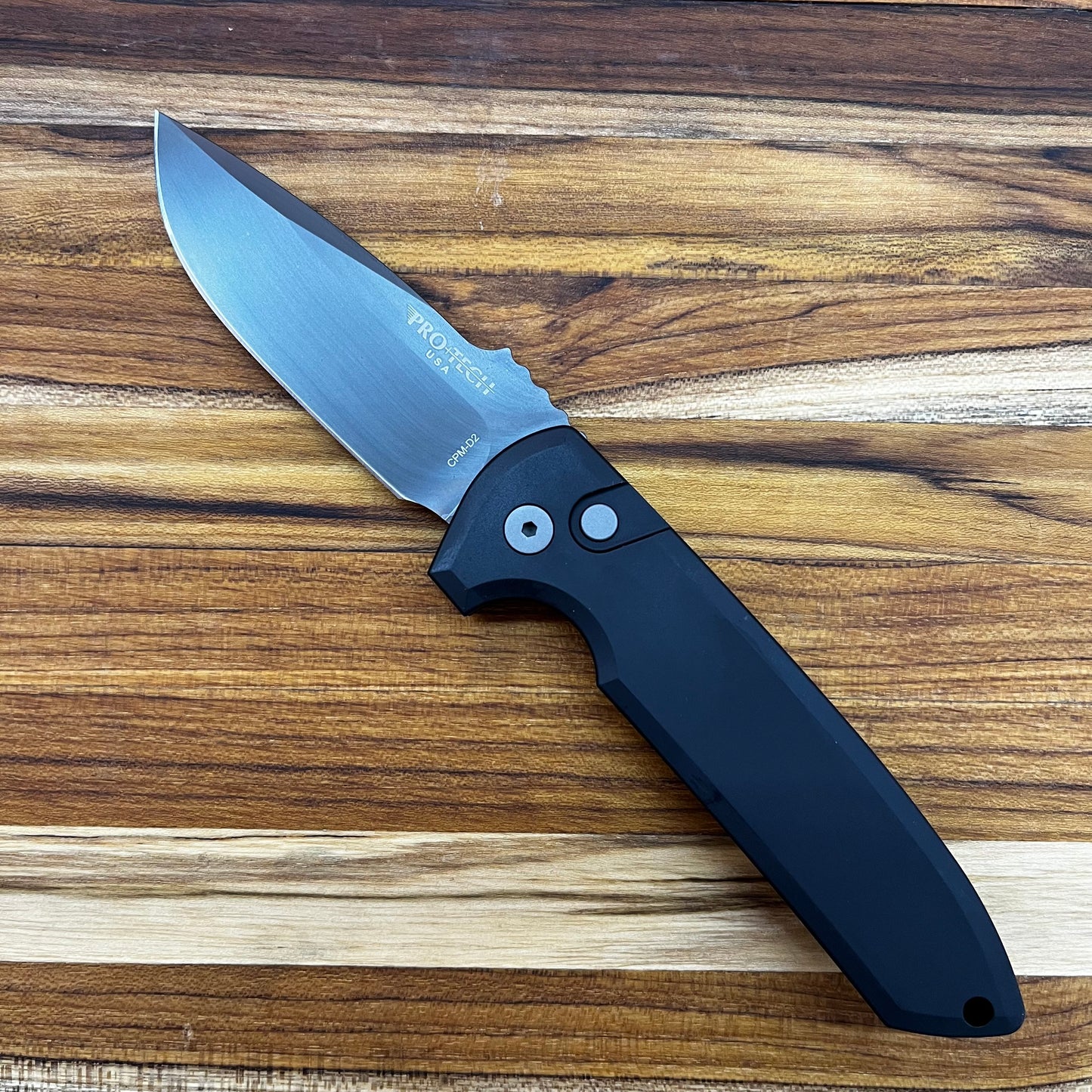 Pro-Tech Les George Rockeye 3.5" Auto w/ Black Aluminum Handle