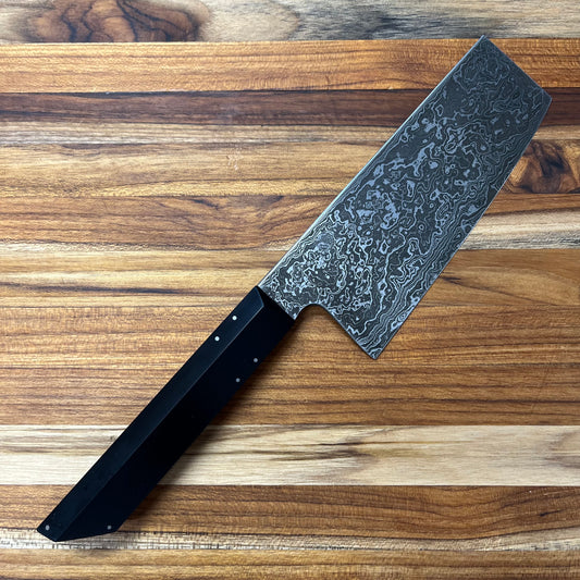 Enceladus 140mm (5.5") Nakiri w/ Walnut Burl & G10 Handle