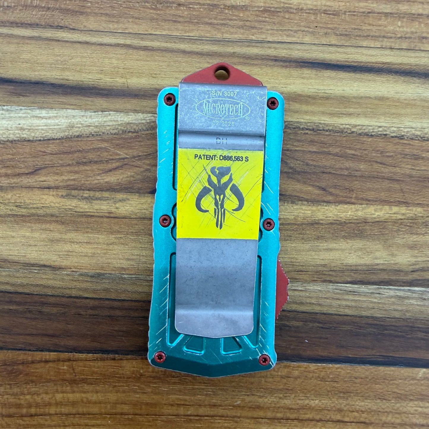 Microtech Signature Series Exocet T/E 2" OTF w/ Bounty Hunter Handle & Money Clip