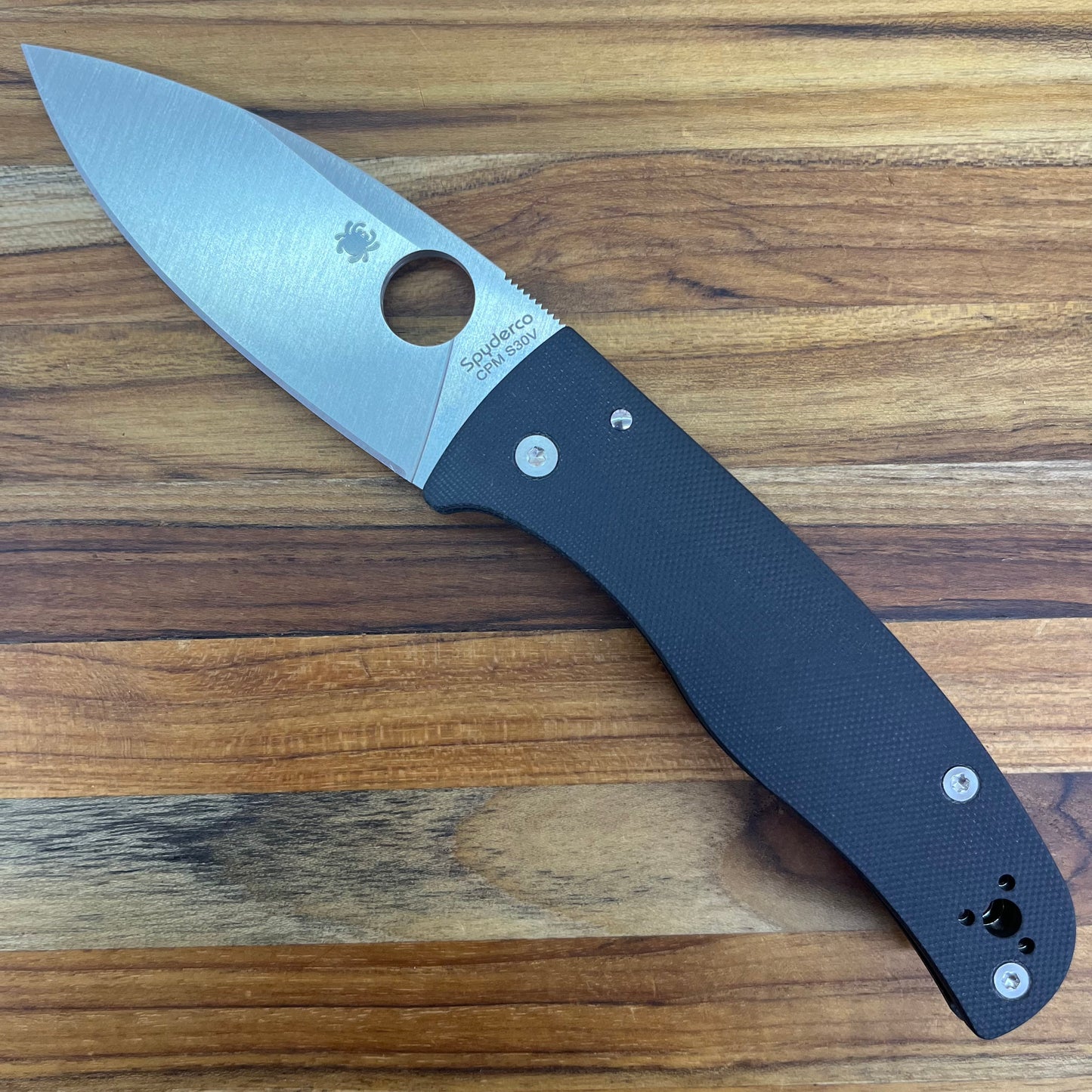 Spyderco Bodacious 3.5" Folding Knife w/ Black G10 Handle