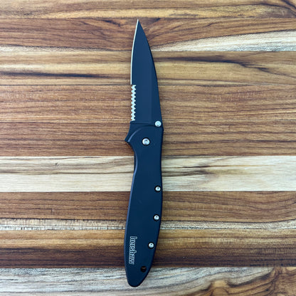 Kershaw Leek (P/S) 3" Flipping Knife w/ Black Blade & Aluminum Handle