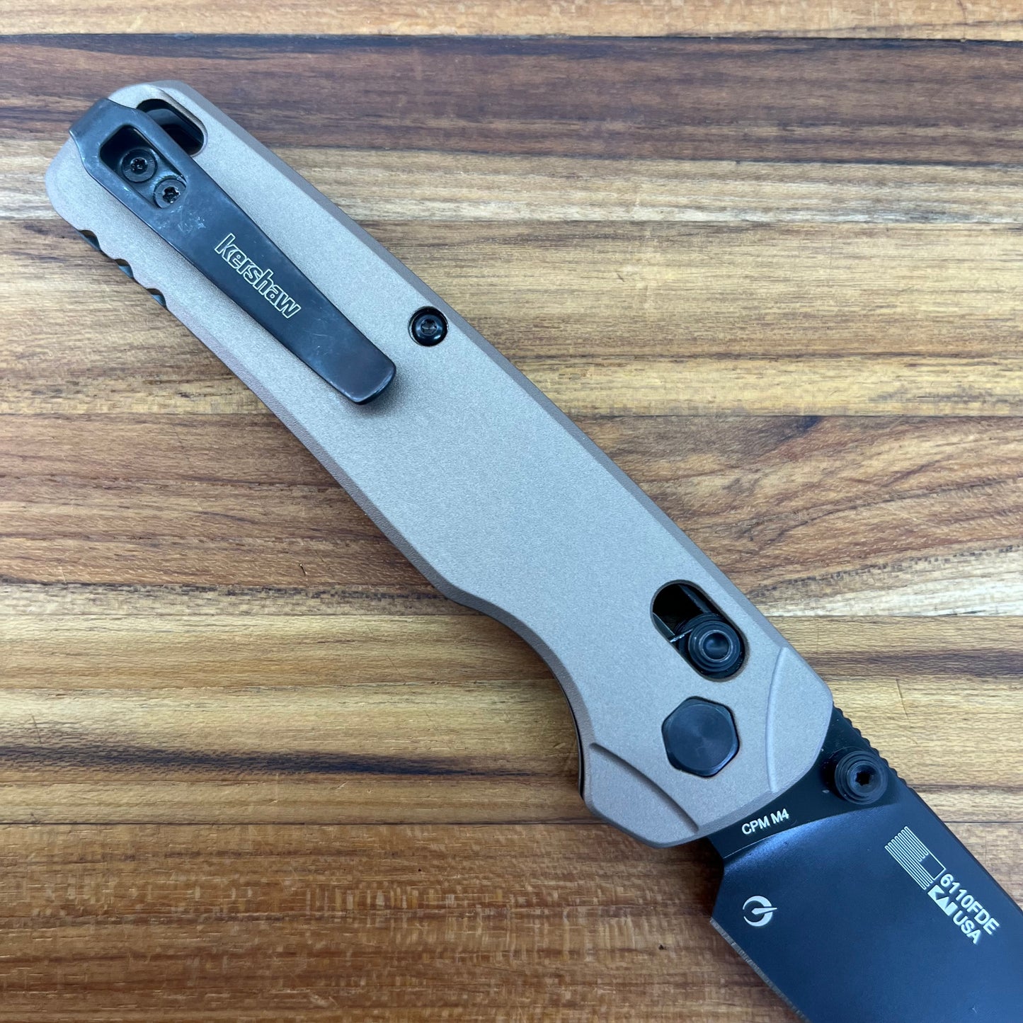 Kershaw Bel Air XL 3.25" Folding Knife w/ Flat Dark Earth Aluminum Handle