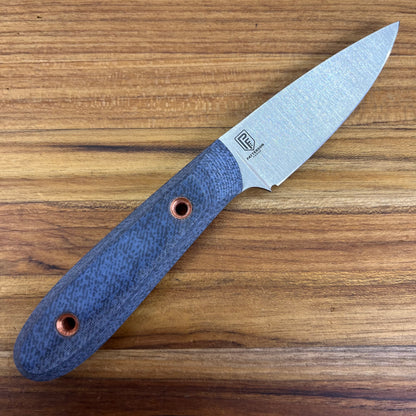 Patterson Forge 70mm (2.75") Fixed Blade w/ Denim Micarta Handle