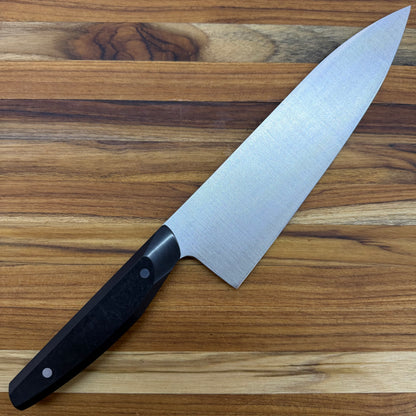 Patterson Forge Production 200mm (8") Chef's Knife w/ Basalt Richlite Handle