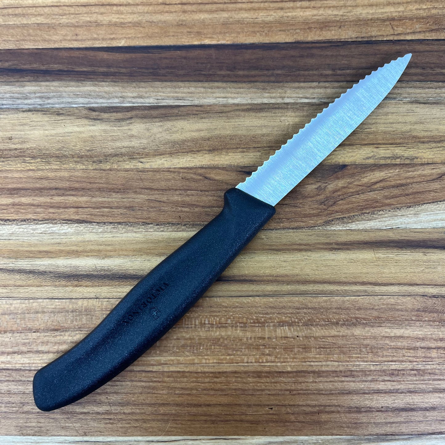 Victorinox Swiss Classic 3.25" Serrated Paring Knife w/ Black Handle