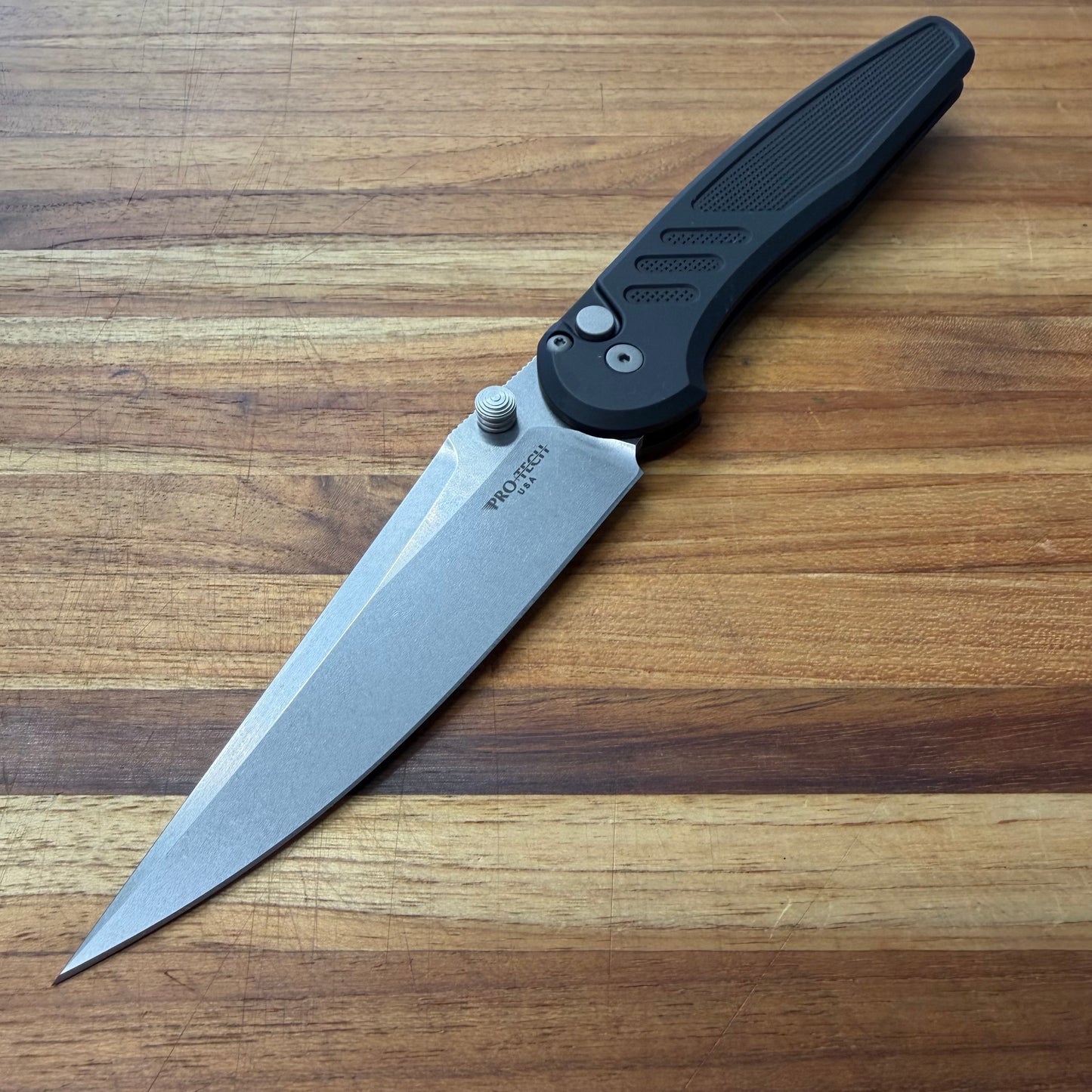 Pro-Tech Avalon 4.25" Folding Knife w/ Knurled Black Aluminum Handle