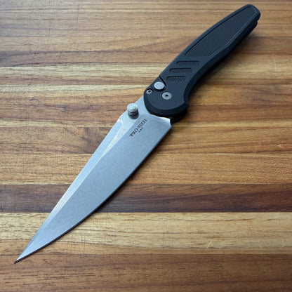Pro-Tech Avalon 4.25" Folding Knife w/ Knurled Black Aluminum Handle