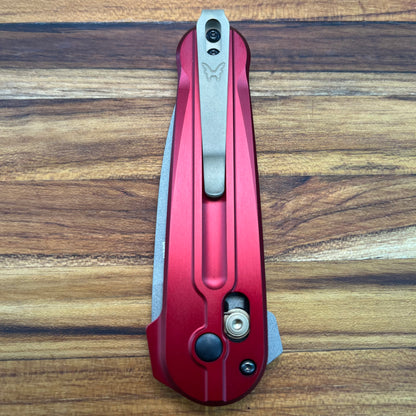 Benchmade Lowden 2.75" Flipping Knife w/ Phoenix Red Aluminum  handle