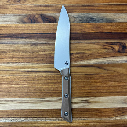 Microtech Culinary 6" Utility Knife w/ Coyote Tan G10 Handle
