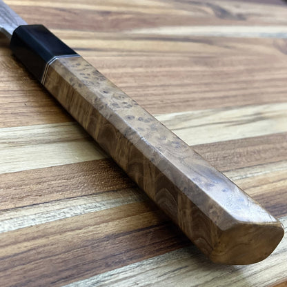 Alfredo Faccipieri ONE 190mm (7.5") Gyuto w/ MagnaCut & Stabilized Alder Burl Handle