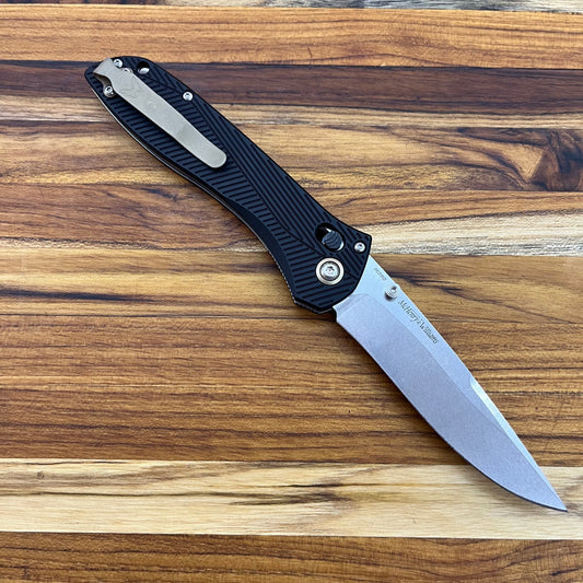Benchmade Seven | Ten 4" Folding Knife w/ Black Aluminum Handle
