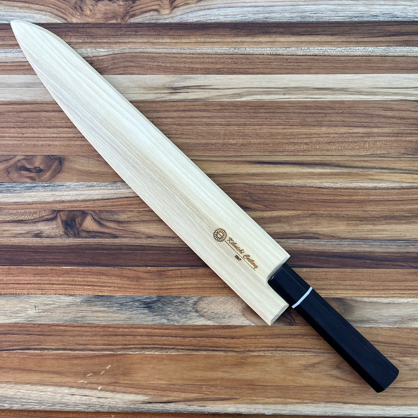 Kikuichi Magnetic Saya 270mm (10.5") Sujihiki w/ Poplar Wood