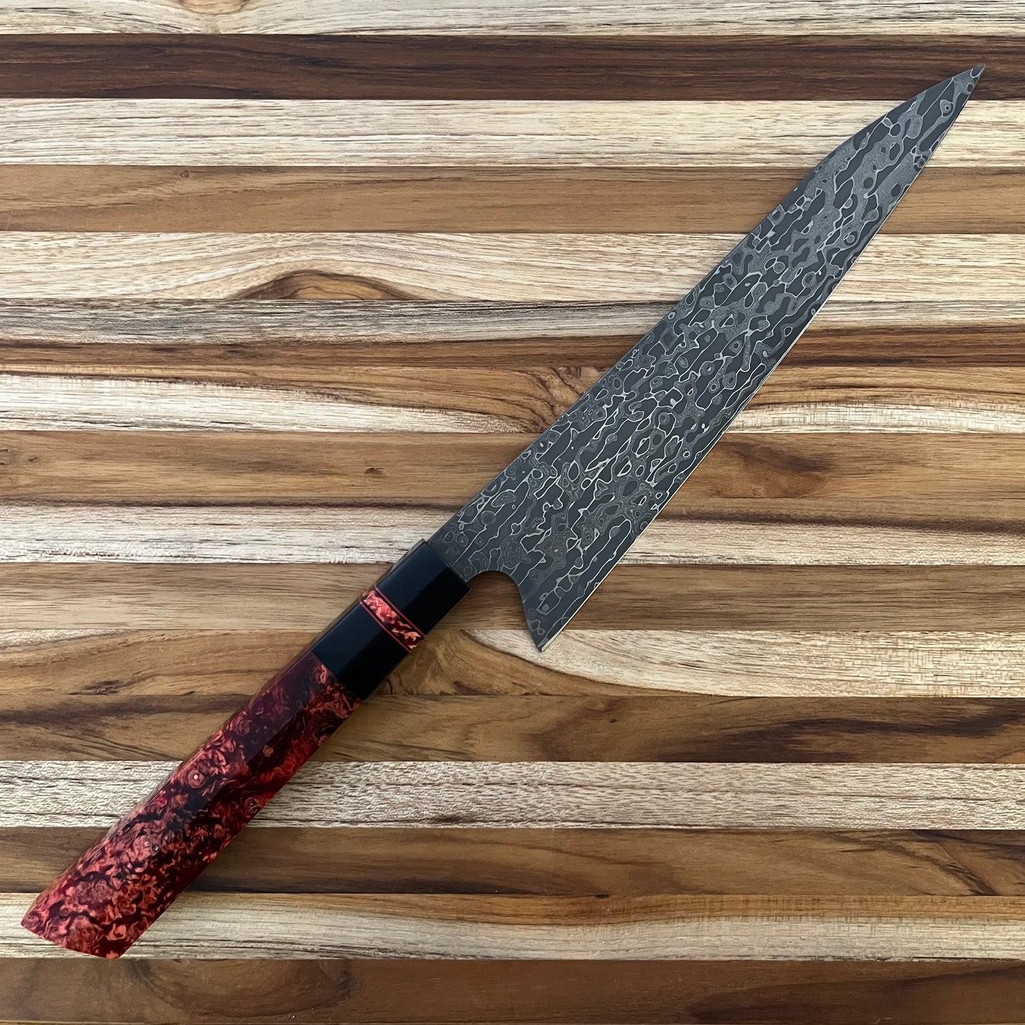 Alfredo Faccipieri Artisanal 220mm (8.5") Gyuto w/ K-Tip & Red Maple Handle