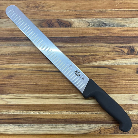 Victorinox Fibrox Pro 12” Extra-Tall Roast Beef Slicing Knife w/ Hollow-Ground