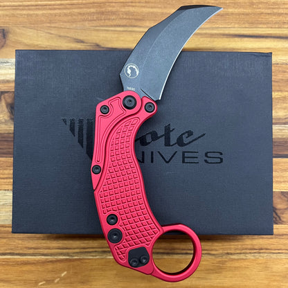 Reate EXO-K 3" PVD Red Gravity Karambit w/ Trainer Knife