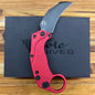 Reate EXO-K 3" PVD Red Gravity Karambit w/ Trainer Knife