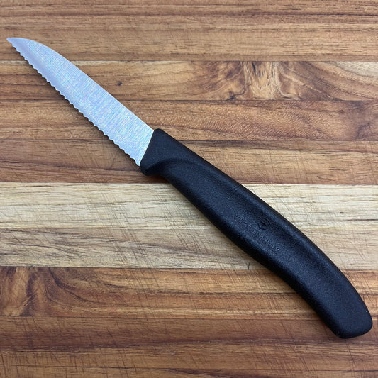 Victorinox Swiss Classic 3.25" Serrated Sheep's Foot w/ Black Handle