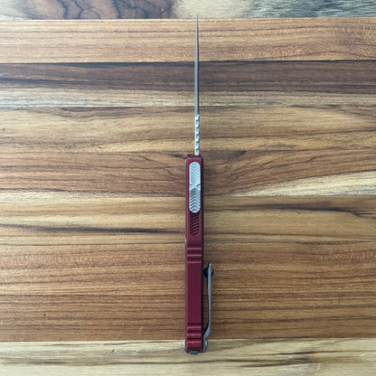 Microtech Hera II Mini 3" Apocalyptic Bayonet OTF w/ Merlot Aluminum Handle