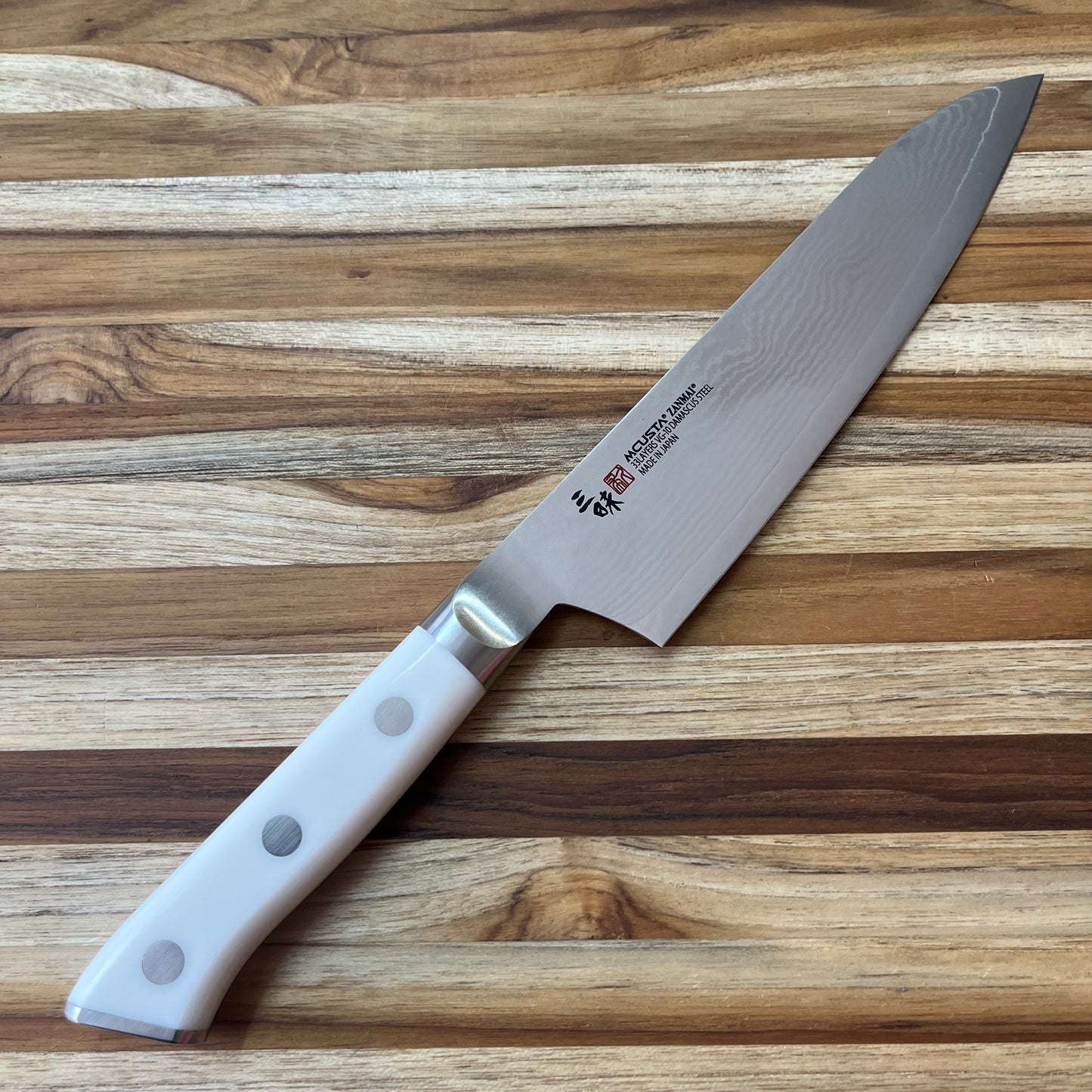 Mcusta Zanmai Classic Damascus Corian 180mm (7") Santoku