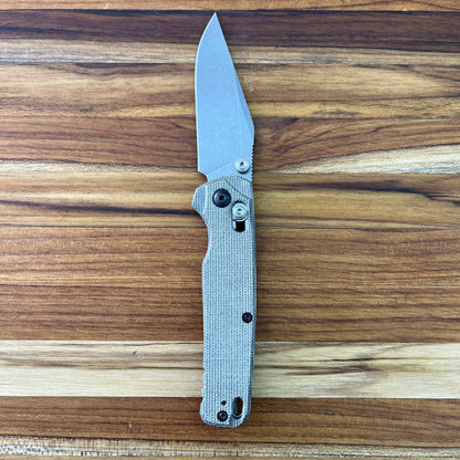 Kershaw Bel Air Clip Point 3" Folding Knife w/ Olive Canvas Micarta Handle