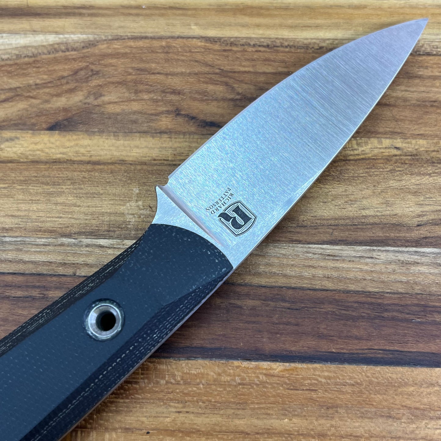 Patterson Forge 70mm (2.75") Fixed Blade w/ Black Micarta Handle