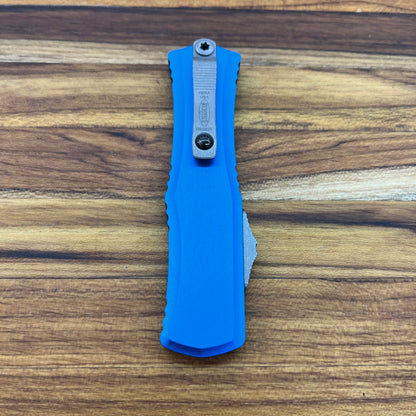 Microtech Hera II Mini S/E 3" P/S OTF w/ Blue Aluminum Handle