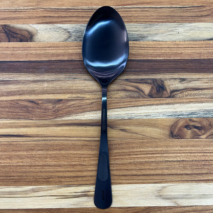 Mercer Tool 9" Matte Black Solid Bowl Platting Spoon