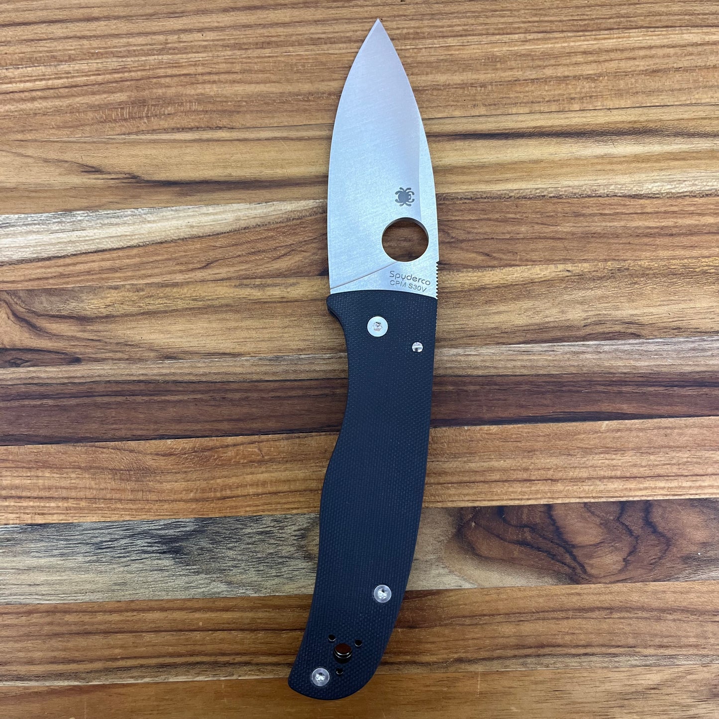 Spyderco Bodacious 3.5" Folding Knife w/ Black G10 Handle