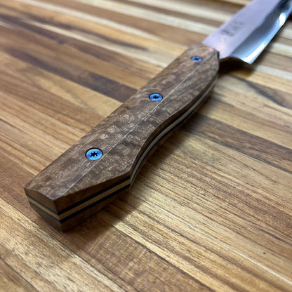 Meglio Semi-Custom 320mm (12.5") Sakimaru Yanagiba w/ Blue Gum Eucalyptus Handle