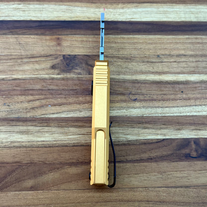 Reate Exo-U Gravity 2.5" Utility Knife w/ Yellow Diamond Handle