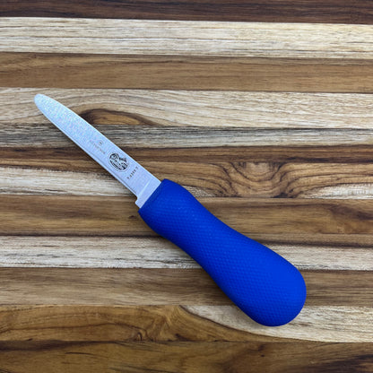 Victorinox 3.5" Narrow Clam Knife w/ Blue SuperGrip