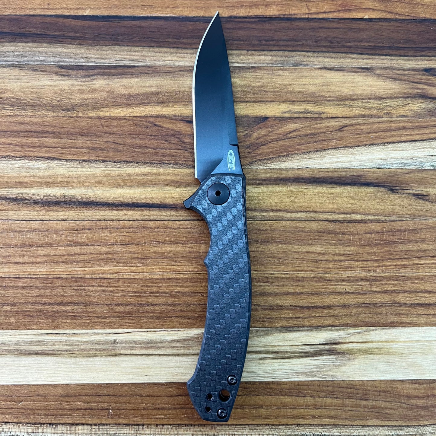 Zero Tolerance Sinkevich 3.25" Flipping Knife w/ Carbon Fiber Front & Titanium Back Handle