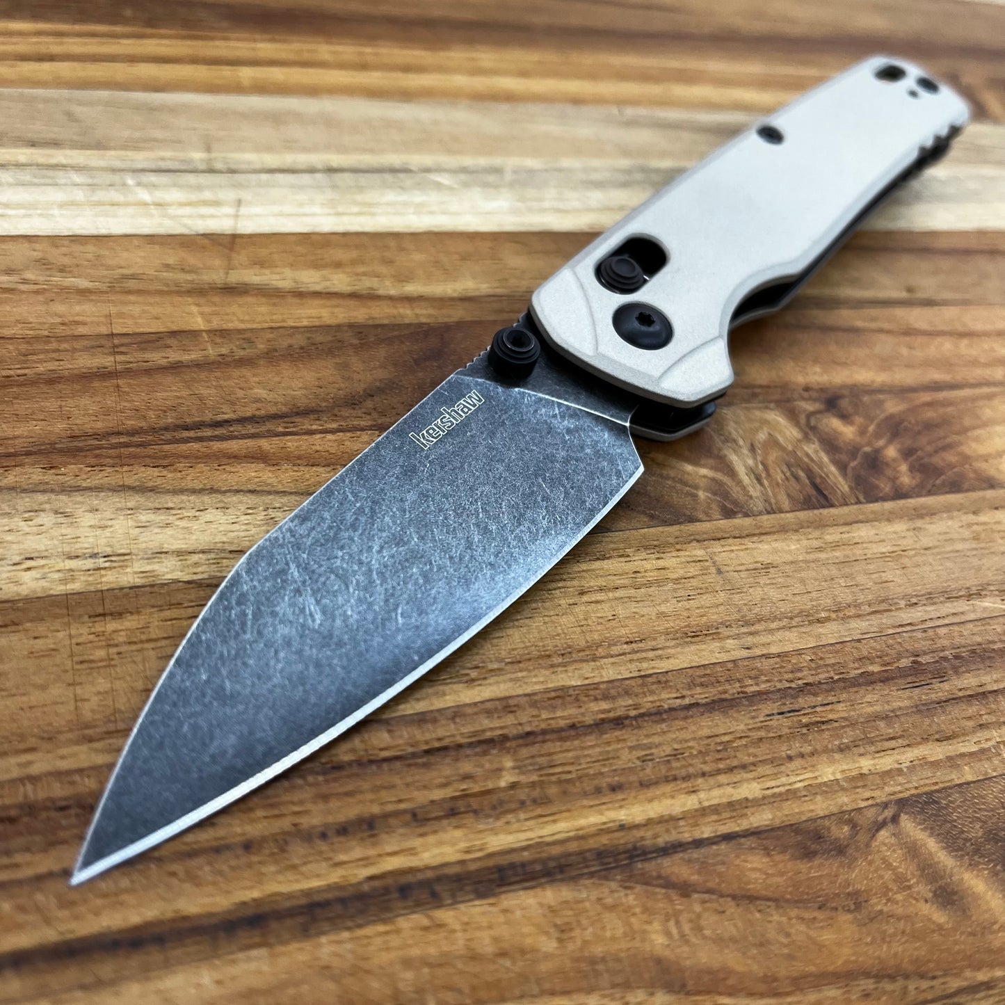 Kershaw Bel Air 3" Folding Knife w/ Bright Nickel Aluminum Handle