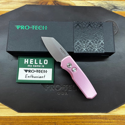 Pro-Tech Runt 5 2" Auto w/ 20CV & Pink Aluminum Handle