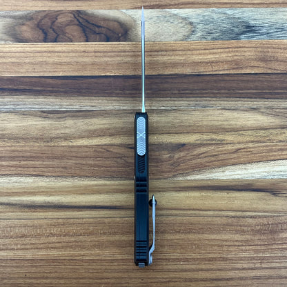 Microtech Hera II Mini Apocalyptic T/E 3" OTF w/ Black Aluminum Handle