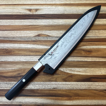 Mcusta Zanmai Black Lacquer 240mm (9.5") Gyuto Saya w/ Pin