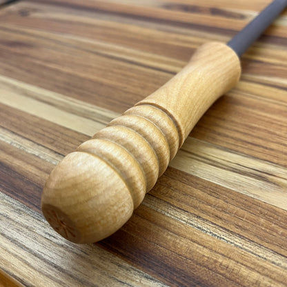 PEC Medium Ceramic 10" Honing Rod w/ Natural Handle