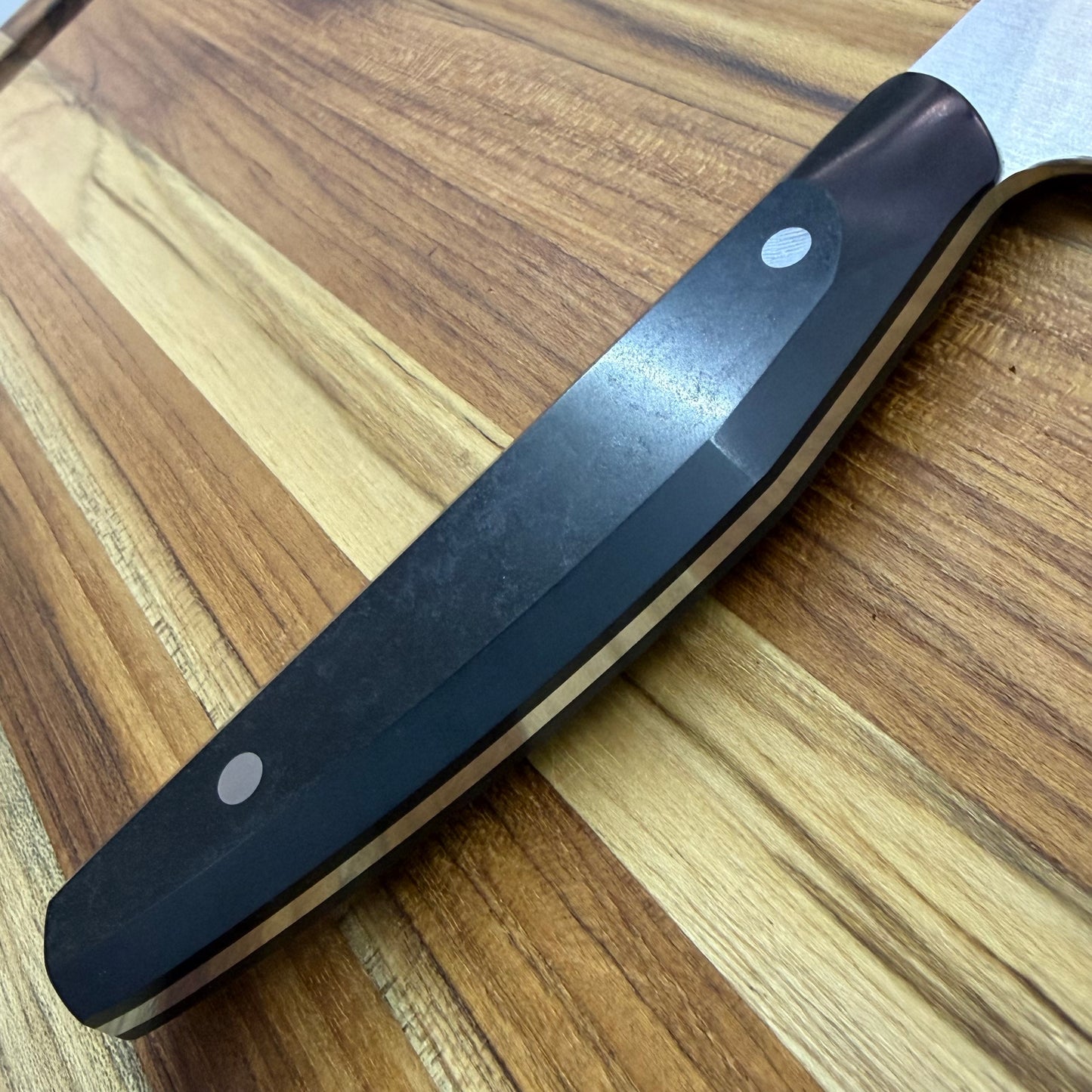 Patterson Forge Production 200mm (8") Chef's Knife w/ Basalt Richlite Handle