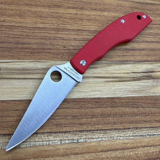 Spyderco Grasshopper 2" Folding Knife w/ Red Handle