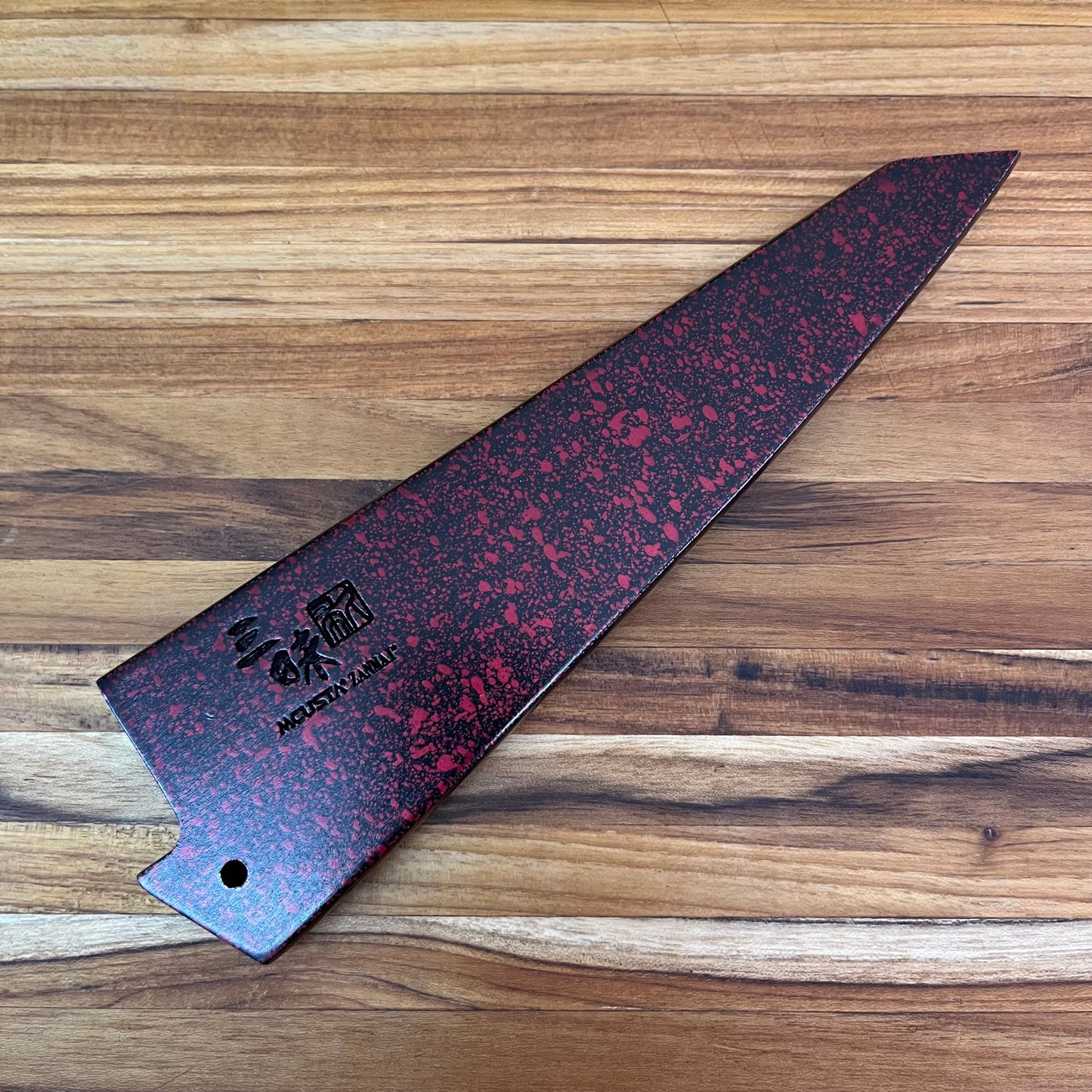 Mcusta Zanmai Red Lacquer 145mm (5.75") Boning Saya w/ Pin