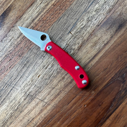 Spyderco Bug 1" Folding Knife w/ Red Handle