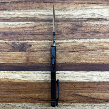 Microtech Hera II Mini S/E 3" Tactical OTF w/ Black Aluminum Handle