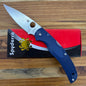 Spyderco Native Chief 4" Folding Knife w/ Dark Blue Handle