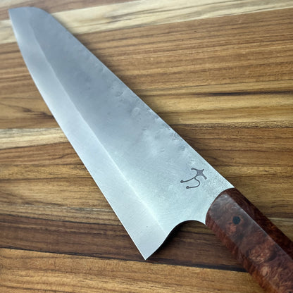 Running Man Forge Ready Series 240mm (9.5") Gyuto w/ Brown Maple Burl Handle