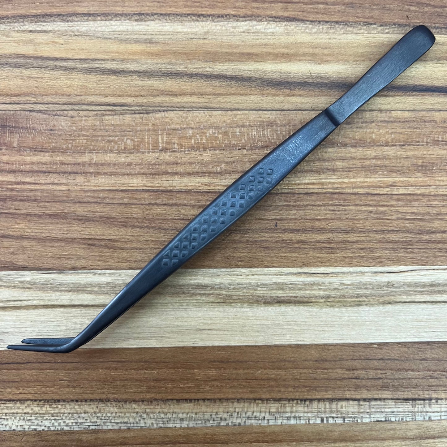 Mercer Tool Precision Plus 6.25" Matte Black Curved Plating Tong